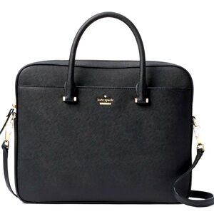 Kate Spade Black Saffiano Leather Laptop Bag (See Photos/Description)